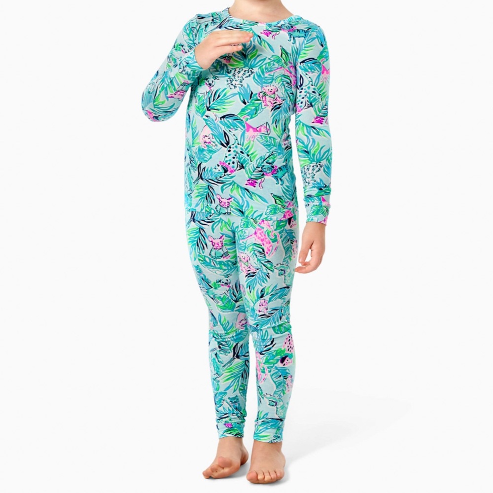 Lilly Pulitzer Sammy Pajama Set in Barking up the Palm Tree